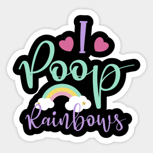 Poop Unicorn Sticker